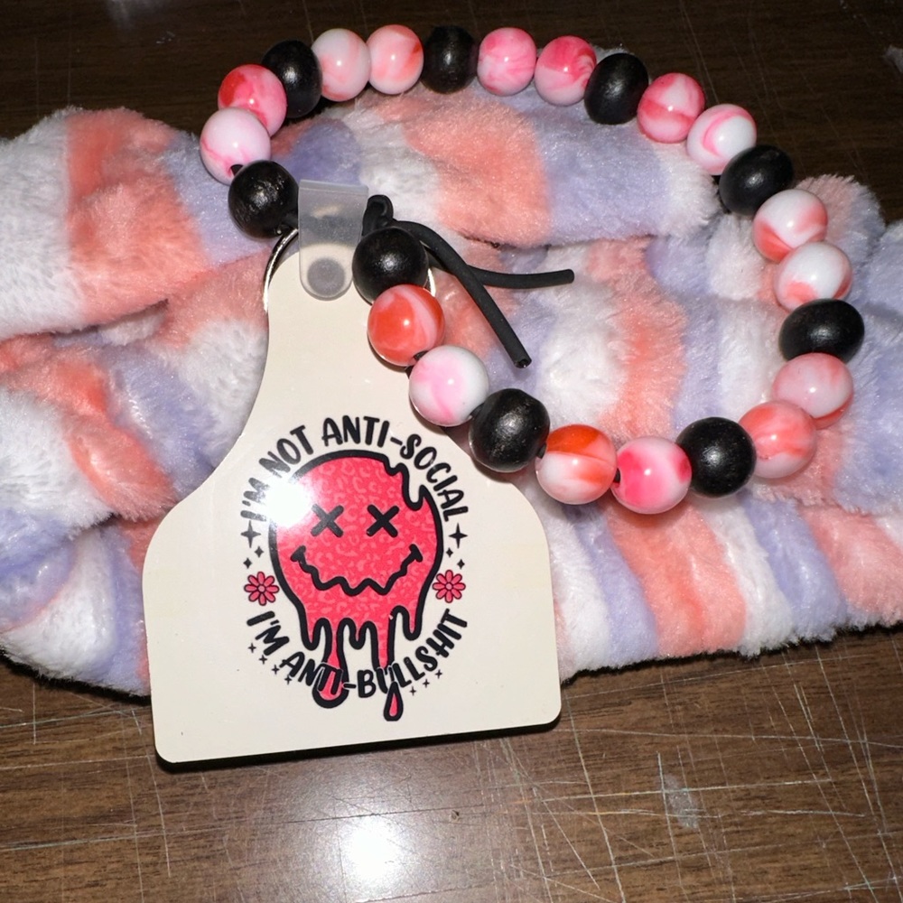 #12 Cowtag keychain